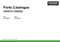 Kawasaki Versys 1000 - parts catalogue - 2019-2020-2